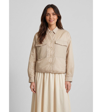 Weekend Max Mara para mujer. 2625486041650 Chaquetón Acolchado Wkdsughero beige (36), Casual, Poliéster