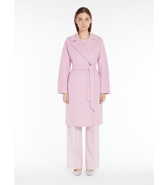 Weekend Max Maravoor vrouwen. 2515011011600 Jas Civada roze (42), Casual, Wol, Lange mouwen