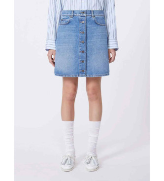 Weekend Max Mara para mujer. 2615101061600 Falda Wkdnatale denim azul (38), Casual, Algodón