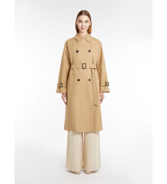 Weekend Max Maravoor vrouwen. 2515021011600 Canasta beige trenchcoat (42), Casual, Katoen