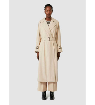 Weekend Max Mara para mujer. 2525026011600 Gabardina Fatto beige (S), Casual, Poliéster