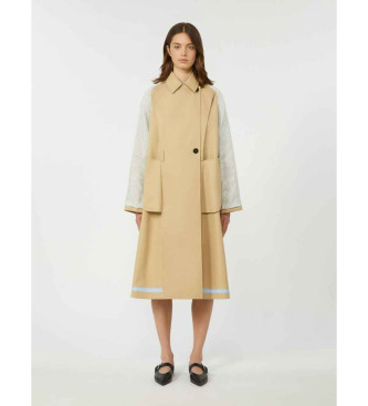 Weekend Max Mara para mujer. 2615021021600 Gabardina Wkdcanasta beige (40), Casual, Algodón