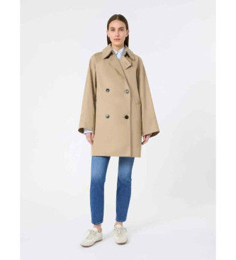 Weekend Max Mara para mujer. 2615021071600 Gabardina Wkdmanna beige (40), Casual, Algodón