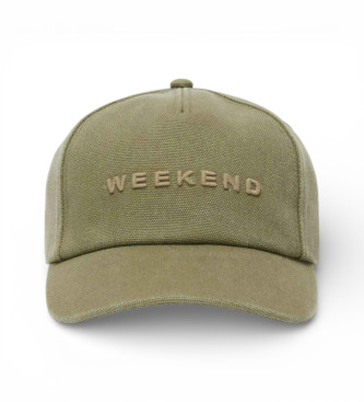 Weekend Max Mara para mujer. 2615571034600 Gorra Wkafalco verde (OSFA), Casual, Algodón