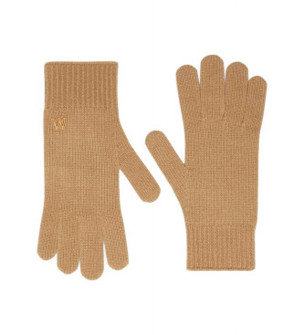 Weekend Max Mara para mujer. 2525566015600 Guantes Lea beige (OSFA), Casual, Cachemir