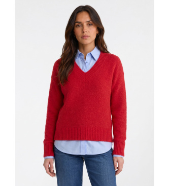 Weekend Max Mara para mujer. 2625366162600 Jersey de Punto Wkdvisita rojo (L), Casual, Alpaca