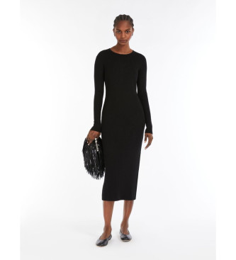 Weekend Max Mara para mujer. 2515321021600 Vestido midi Tuono negro (XXL), Casual, Fiesta, Clásico, Viscosa, Manga larga