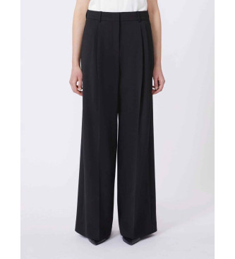 Weekend Max Mara para mujer. 2615131061600 Pantalón Wkdasta negro (42), Casual, Poliéster