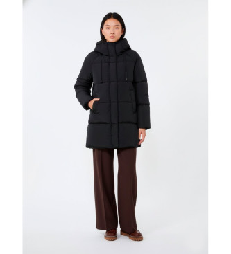 Weekend Max Mara para mujer. 2525496072600 Parka Newbembo negro (38), Casual, Nylon