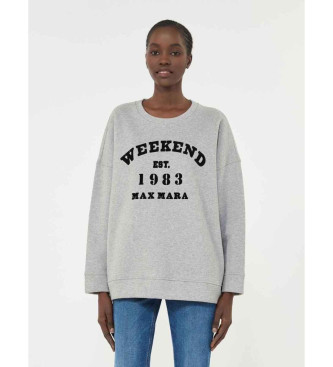 Weekend Max Mara para mujer. 2615921041600 Sudadera Wkdgommoso gris (XL), Casual, Algodón