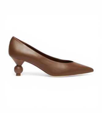 Weekend Max Mara para mujer. 2625526014600 Zapatos de Piel Renza marrón (36), 5 a 8cm, Ninguno, Casual, Fiesta, Clásico