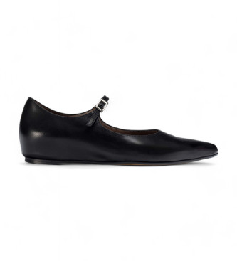 Wonders para mujer. A-3811 Bailarinas de Piel Seul negro (41), Plano, Hebilla, Casual