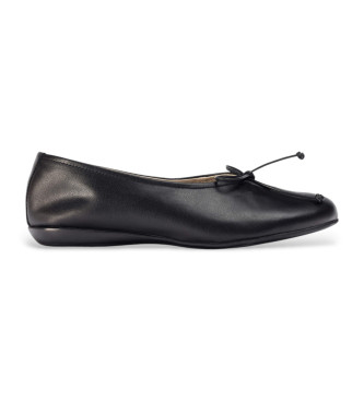 Wonders para mulher. A-61172 Sabrinas Celestina em pele preta (38), Couro, Preto, Plano, Nenhum, Casual