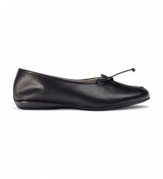 Wonders för kvinnor. A-61172_3465_5792 Celestina läderballerinas svart (39), Hud, Karta, Ingen, Casual