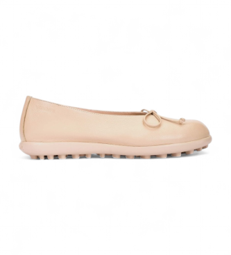 Wondersvoor vrouwen. A-5004_5078_1050 Leren ballerina's Flyfit 04 beige (40), Leer, Plat, Geen, Casual, Klassiek