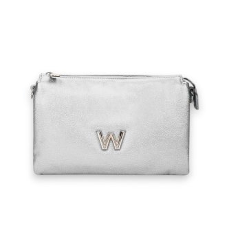 Wonders para mujer. WB-52007_941_7222 Bolso Drop plateado (OSFA), Plata, Casual, Poliuretano