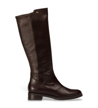 Wonders Para Mujer. C-54100 Botas Codigre MarróN (39), Piel, Plano, Cremallera, Casual-image