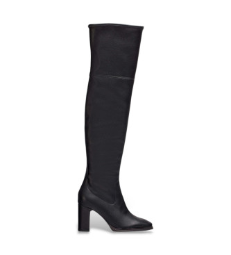 Wonders für Damen. M-5146 Isabella Lederstiefel schwarz (38), 5 bis 8 cm, Keine