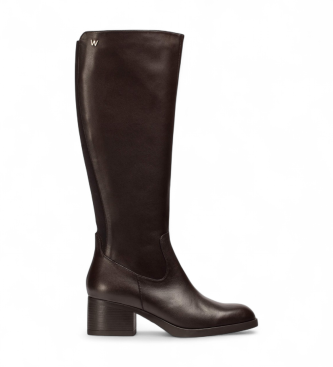 Wondersvoor vrouwen. G-6250_5121_9332 Laarzen Santafé 50 bruin (38), Leer, 3 tot 5 cm, Ritssluiting, Casual