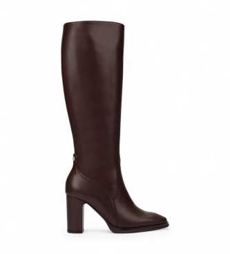 Wondersvoor vrouwen. M-5140_5121_9332 Treze Leren Laarzen 40 bruin (40), Leer, 3 tot 5 cm, Ritssluiting, Casual