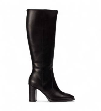 Wondersvoor vrouwen. M-5150_5121_5792 Leren laarzen Treze 50 zwart (38), Leer, 3 tot 5 cm, Ritssluiting, Casual