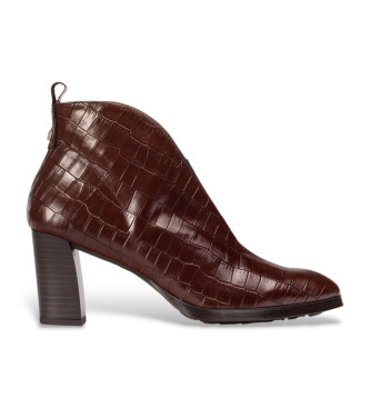 Wonders para mujer. L-1112 Botines de Piel Sorrento marrón (41), 3 a 5cm, Ninguno, Casual