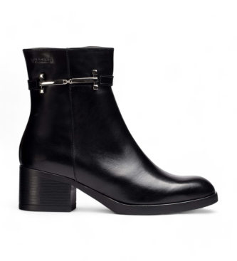 Wonders para mujer. G-6243_2763_5792 Botines de Piel Parrast negro (41), 5 a 8cm, Cremallera, Casual, Wonders outlet 2024.