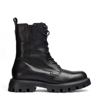 Wonders para mujer. C-7502 Botines de Piel C-7502 negro (40), 1 a 3cm, Cremallera, Casual, Wonders outlet 2024.