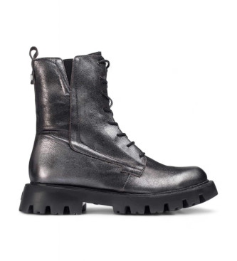 Botines de Piel Camila gris (36), 3 a 5cm, Cremallera, Casual, Wonders outlet 2024.