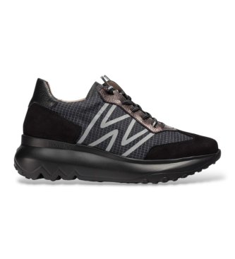 Wonders A- Zapatillas de Piel Ultrafly 01 Negro