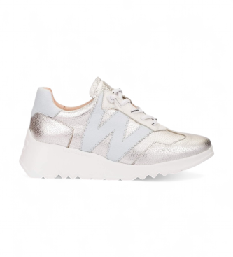 Wonders E- Zapatillas de Piel Kyoto 70 plateado