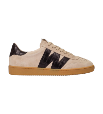 Wonders para mujer. AP-2001_5674_12122 Zapatillas de Piel Nubia 01 beige (40), Plano, Cordones, Casual