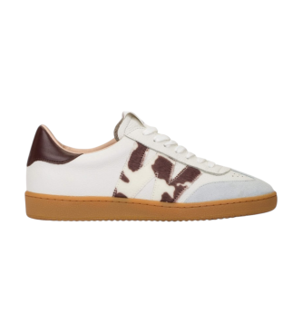 Wondersvoor vrouwen. AP-2001_5672_12120 Leren sneakers Nubia 01 wit (38), Leer, Plat, Veters, Casual