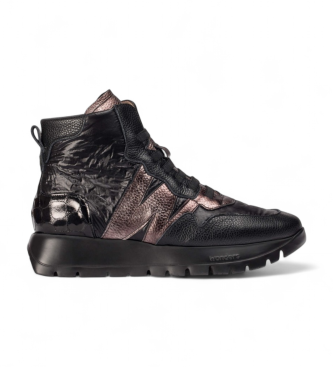 Wonders A- Zapatillas de Piel Odisei 93 negro