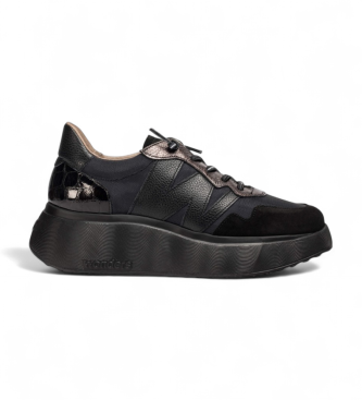 Wonders A- Zapatillas de Piel Roma 31 negro