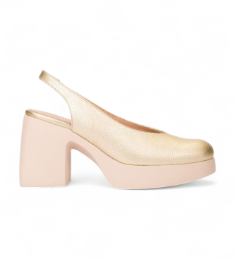 Wonders para mujer. H-4990_5432_7285 Zapatos de Piel Lady 90 dorado (41), 5 a 8cm, Ninguno, Casual, Fiesta