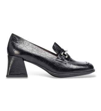 Wonders H- Mocasines de Piel Celia Negro