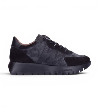 Wonders A- Zapatillas de Piel Odisei01 negro