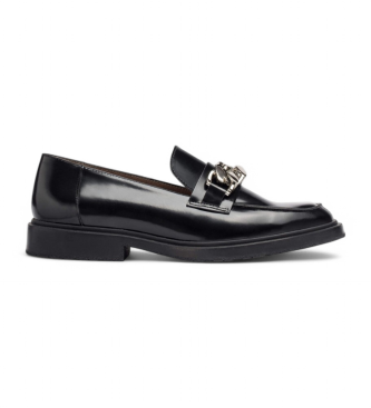 Wonders B- Mocasines de piel Suri Negro