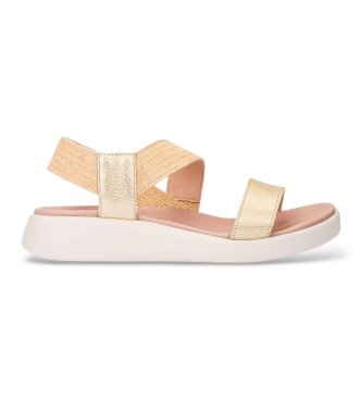 Wonders C- Sandalias de Piel Mar 53 dorado