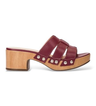 Wonders D- Sandalias de Piel Miercoles 61 Burdeos