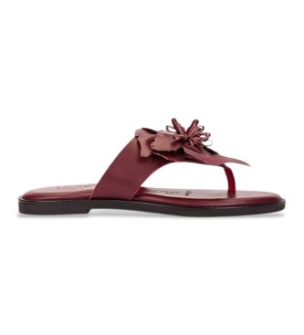 Wonders para mujer. AB-1587K_5338_12254 Sandalias de Piel Musa 87K burdeos (39), Plano, Ninguno, Casual