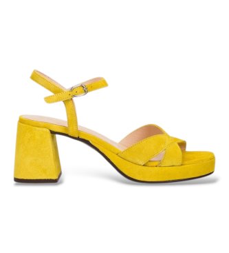 Wonders G- Sandalias de Piel Zaida 20 Amarillo