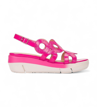Wonders para mujer. D-8282_2024_10751 Sandalias de Piel Flynn 82 rosa (40), 3 a 5cm, Hebilla, Casual
