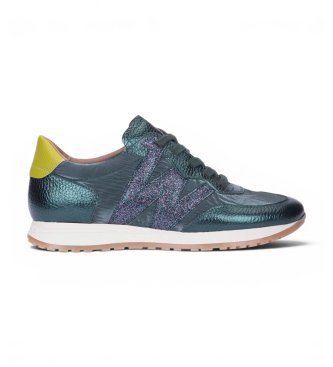 Wonders para mujer. A-4810 Zapatos A-4810 verde (36), Piel, Plano, Cordones, Casual