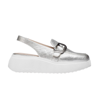 Wonders para mujer. A-3624_5432_7222 Zapatos de Piel Acalia plateado (40), Plata, 3 a 5cm, Ninguno, Casual