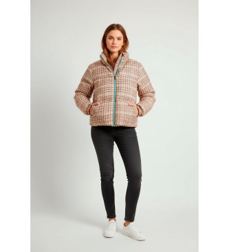 Woolrich para mujer. CFWWOU2062FRUT5093 Abrigo Plumífero de tejido de dos capas beige (S), Casual, Poliéster
