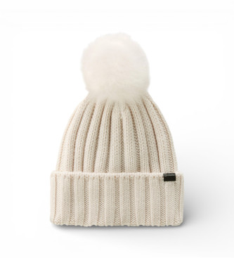 Woolrich para mujer. CFWWAC0163FRUF0428 Gorro Cash Pom Pom beige (M), Casual, Lana