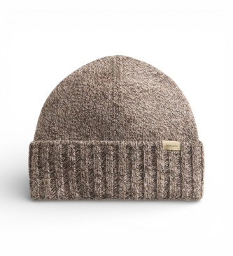 Woolrich para hombre. CFWOAC2006MRUF0756 Gorro de pura lana mouliné Falcon (L), Marrón, Casual
