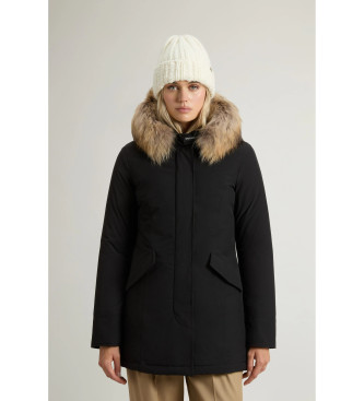 Woolrich para mujer. CFWWOU0652FRUT3128 Parka Arctic en Urban Touch con piel desmontable negro (S), Casual, Poliéster